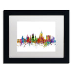 Trademark Fine Art ''Aberdeen Scotland Skyline II'' by Michael Tompsett 11" x 14" Black Frame (MT0794-B1114MF)