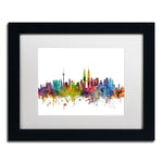 Trademark Fine Art ''Kuala Lumpur Malaysia Skyline II'' by Michael Tompsett 11" x 14" Black Frame (MT0798-B1114MF)