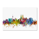 Trademark Fine Art ''Kuala Lumpur Malaysia Skyline'' by Michael Tompsett 30" x 47" Canvas Art (MT0798-C3047GG)