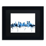 Trademark Fine Art ''Denver Colorado Skyline III'' by Michael Tompsett 11" x 14"Black Frame (MT0800-B1114BMF)