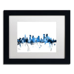 Trademark Fine Art ''Denver Colorado Skyline III'' by Michael Tompsett 11" x 14" Black Frame (MT0800-B1114MF)