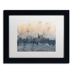 Trademark Fine Art ''Toronto Canada Skyline V'' by Michael Tompsett 11" x 14" Black Frame (MT0801-B1114MF)