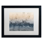 Trademark Fine Art ''Toronto Canada Skyline V'' by Michael Tompsett 16" x 20" White Matted Black Frame (MT0801-B1620MF)