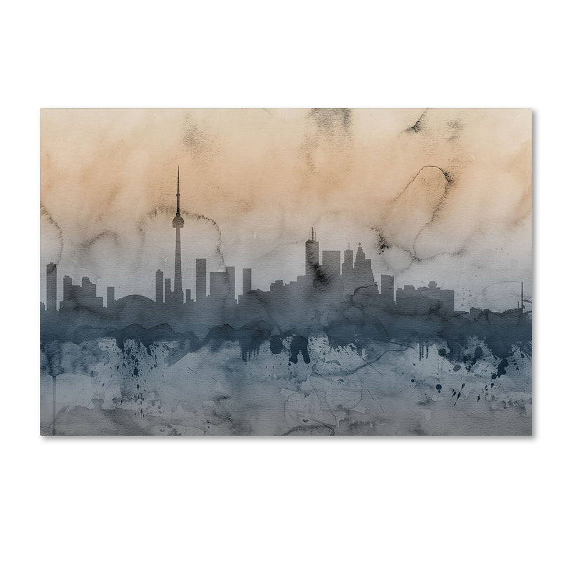 Trademark Fine Art ''Toronto Canada Skyline'' by Michael Tompsett 30" x 47" Canvas Art (MT0801-C3047GG)