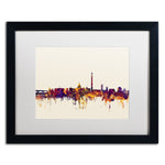 Trademark Fine Art ''Washington DC Skyline V'' by Michael Tompsett 16" x 20" White Matted Black Frame (MT0813-B1620MF)