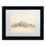 Trademark Fine Art ''Philadelphia Sheet Music II'' by Michael Tompsett 11" x 14" Black Frame (MT0826-B1114MF)