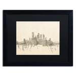 Trademark Fine Art ''Pittsburgh Skyline Sheet Music II'' by Michael Tompsett 16" x 20" Black Frame (MT0829-B1620BMF)