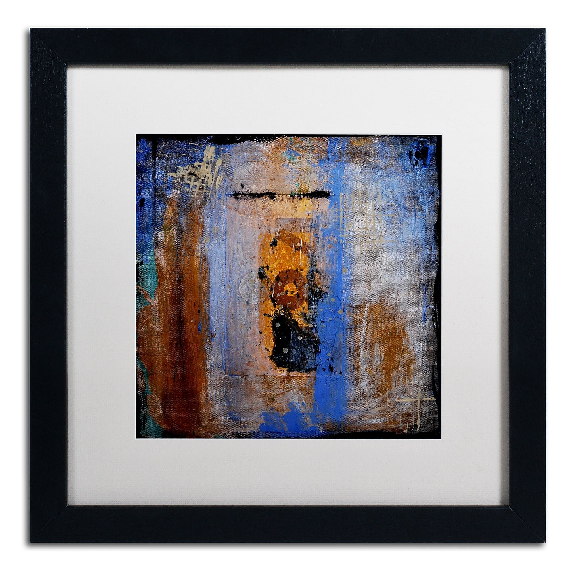 Trademark Fine Art ''The Race'' by Nicole Dietz 16" x 16" White Matted Black Frame (ND101-B1616MF)