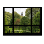 Trademark Fine Art ''Window View St James's Park 1'' by Philippe Hugonnard 35" x 47" Canvas Art (PH0016-C3547GG)