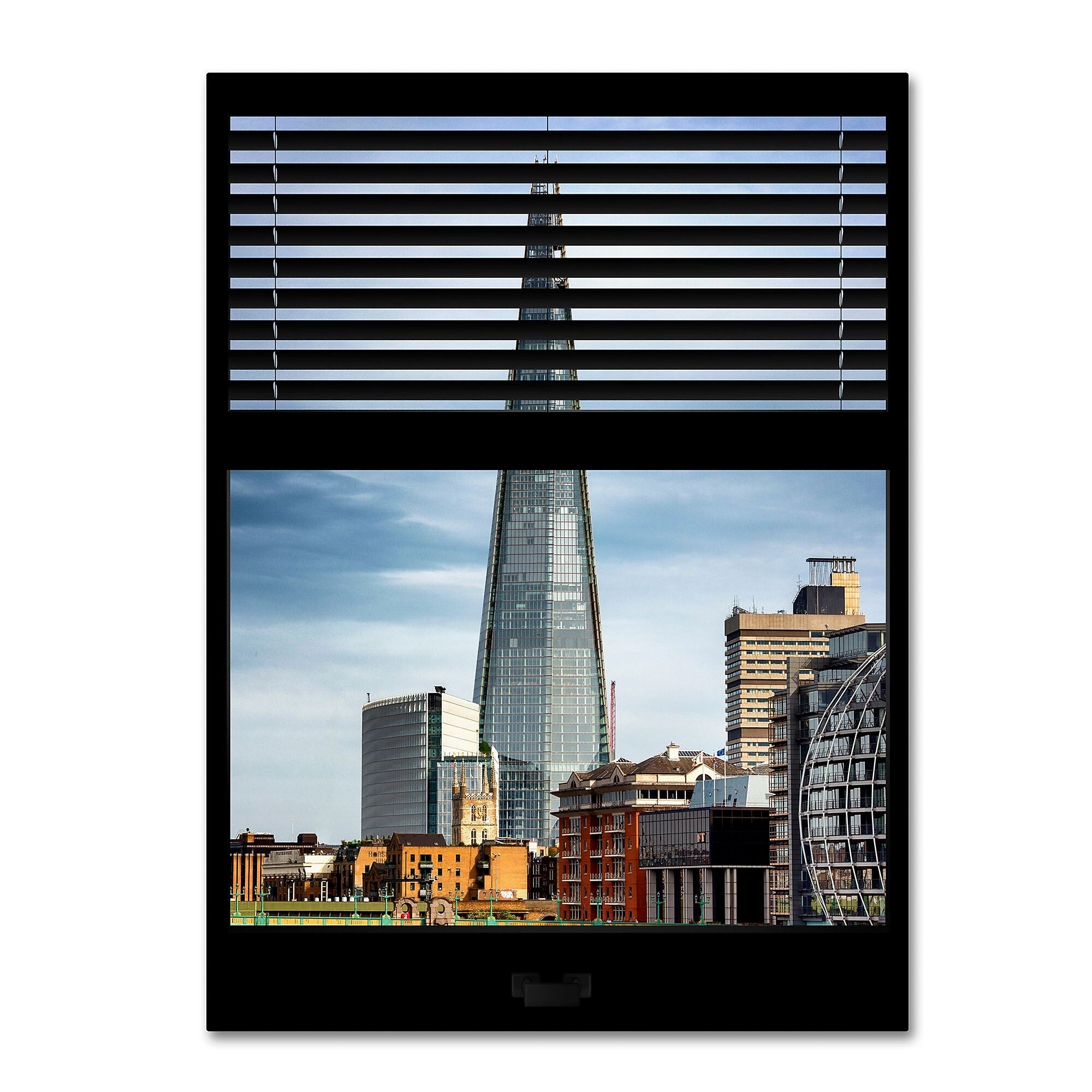 Trademark Fine Art ''Window View The Shard'' by Philippe Hugonnard 24" x 32" Canvas Art (PH0037-C2432GG)