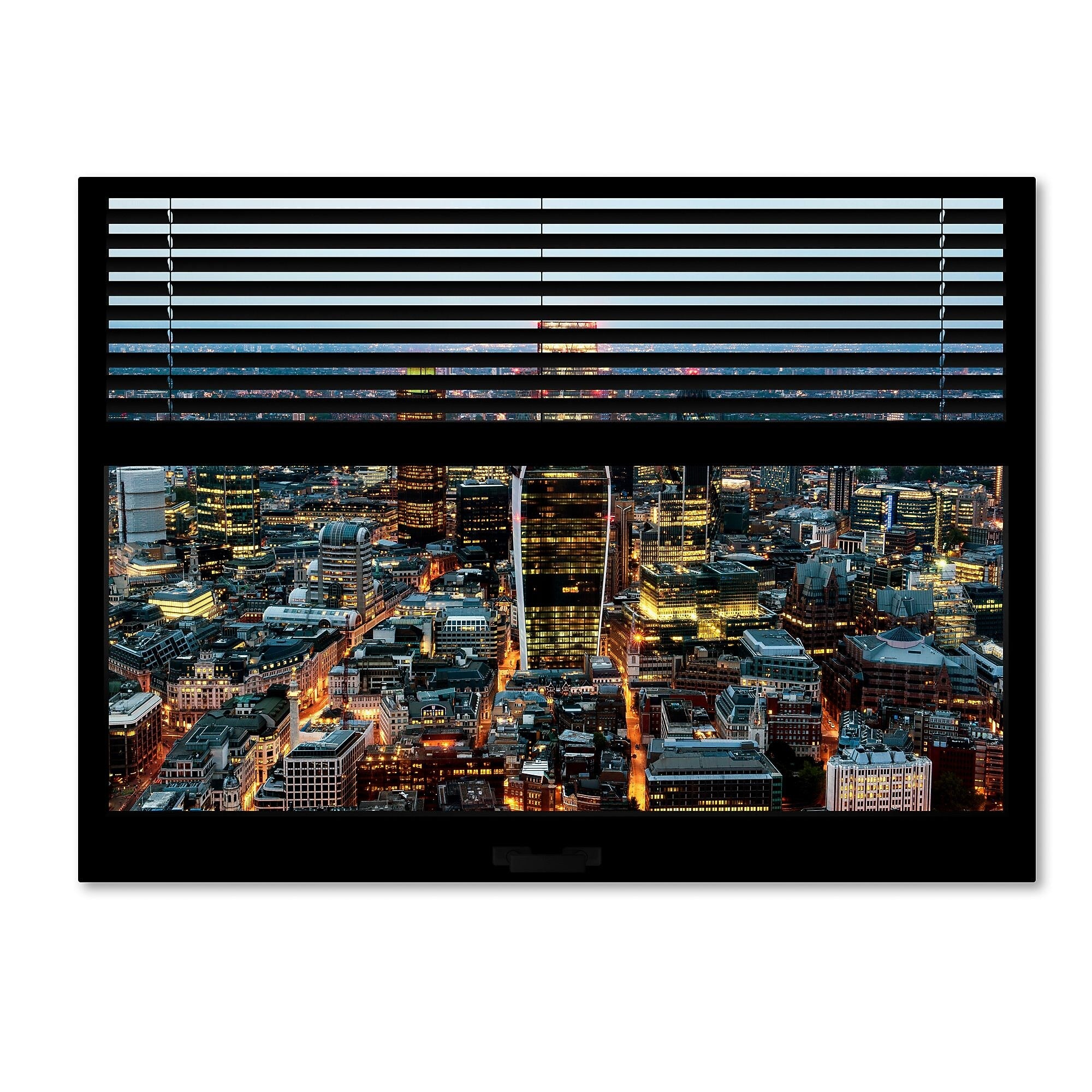 Trademark Fine Art ''Window View London City 1'' by Philippe Hugonnard 24" x 32" Canvas Art (PH0044-C2432GG)