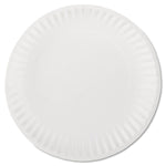 AJM White Paper Plates, 9" Diameter, 100/bag