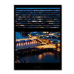 Trademark Fine Art ''Window View London by Night 11'' by Philippe Hugonnard 24" x 32" Canvas Art (PH0054-C2432GG)