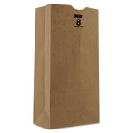 Heavy Duty Kraft Paper Bags, 12 7/16"H x 6 1/8"W x 4 1/8"D, 500/Pack