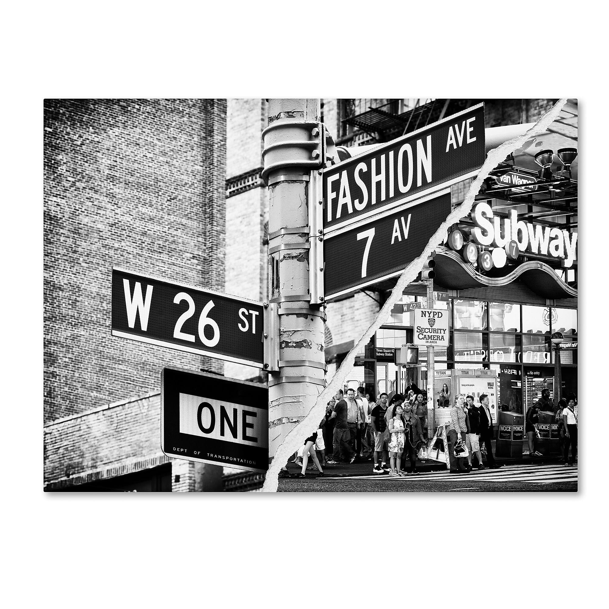 Trademark Fine Art ''Fashion Signs'' by Philippe Hugonnard 24" x 32" Canvas Art (PH0082-C2432GG)