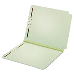 Pendaflex Dual Tab Pressboard Folder, 2 Fasteners, 2" Expansion, Letter, Lt Green, 25/box (PFX45715)