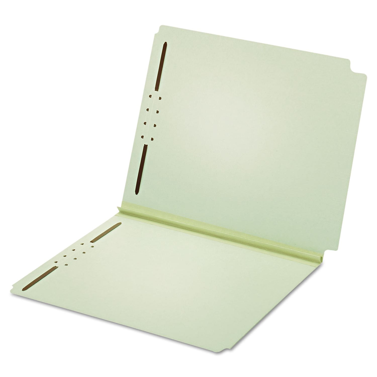 Pendaflex Dual Tab Pressboard Folder, 2 Fasteners, 2" Expansion, Letter, Lt Green, 25/box (PFX45715)