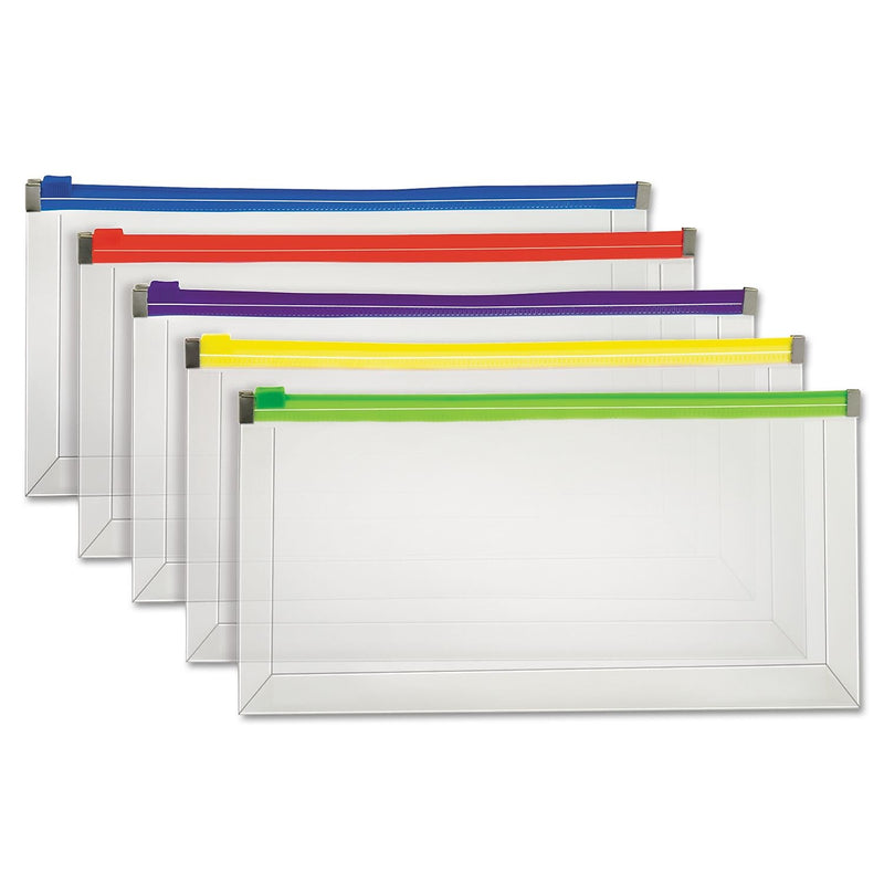 Pendaflex Expanding Wallet with Zipper Closure, Assorted Colors, 5/Pack (85293)