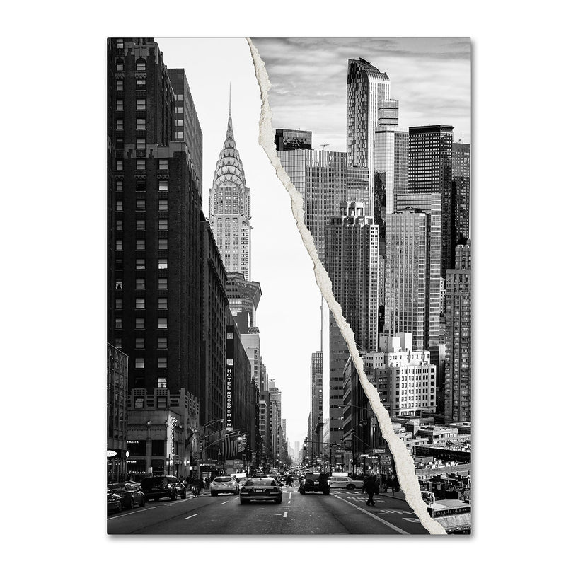 Trademark Fine Art ''Downtown City'' by Philippe Hugonnard 35" x 47" Canvas Art (PH0093-C3547GG)