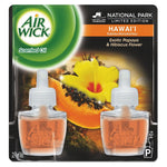 Air Wick Scented Oil Twin Refill, Hawaiian Tropical Sunset, .67oz Bottle, 6/carton