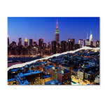 Trademark Fine Art ''Downtown City at Night'' by Philippe Hugonnard 35" x 47" Canvas Art (PH0096-C3547GG)