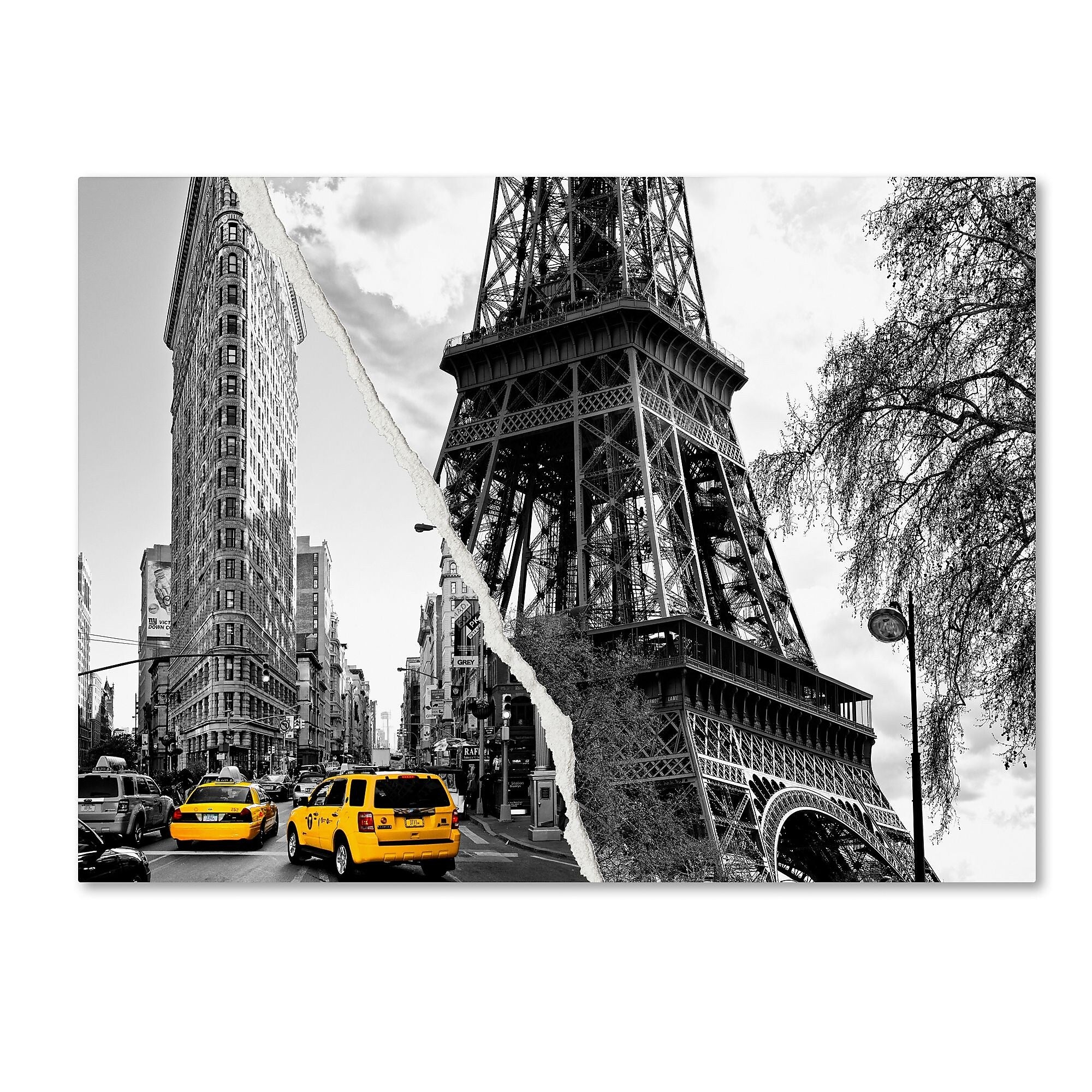 Trademark Fine Art ''Paris New York'' by Philippe Hugonnard 18" x 24" Canvas Art (PH0106-C1824GG)