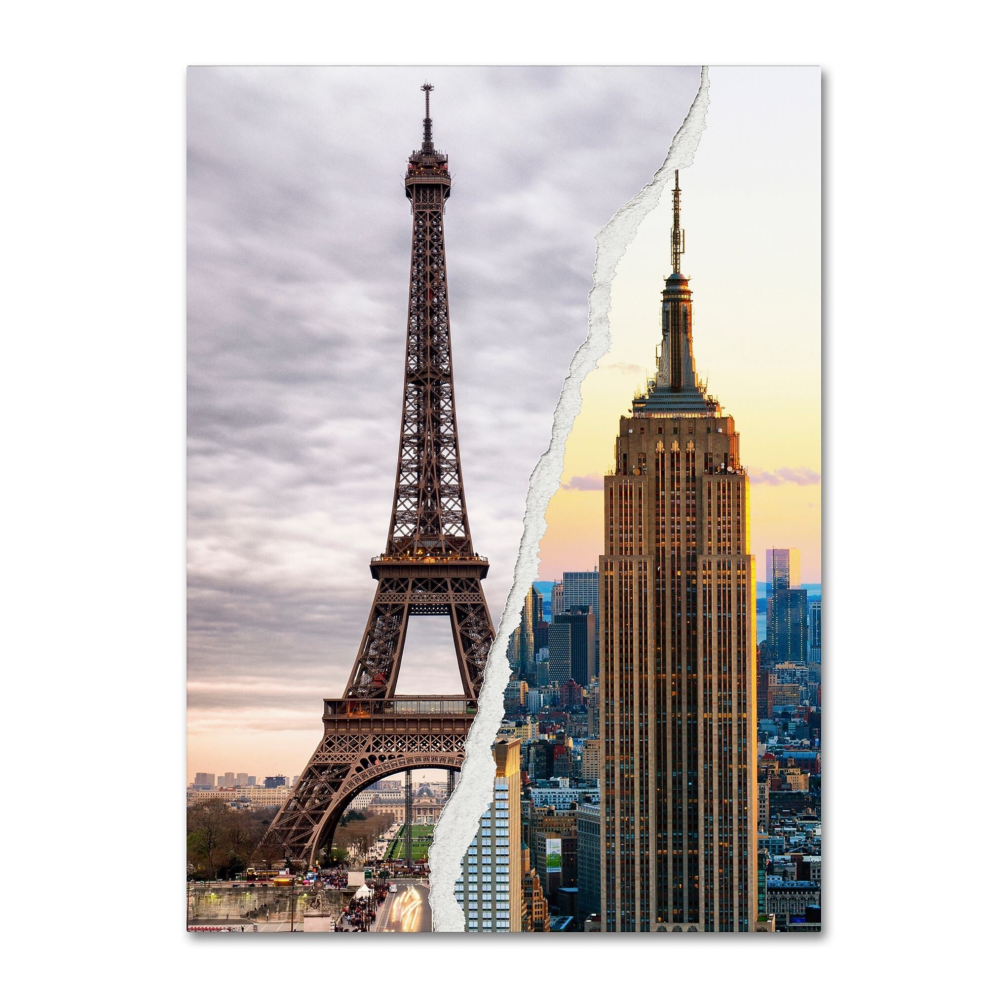 Trademark Fine Art ''The Empire Eiffel'' by Philippe Hugonnard 18" x 24" Canvas Art (PH0108-C1824GG)