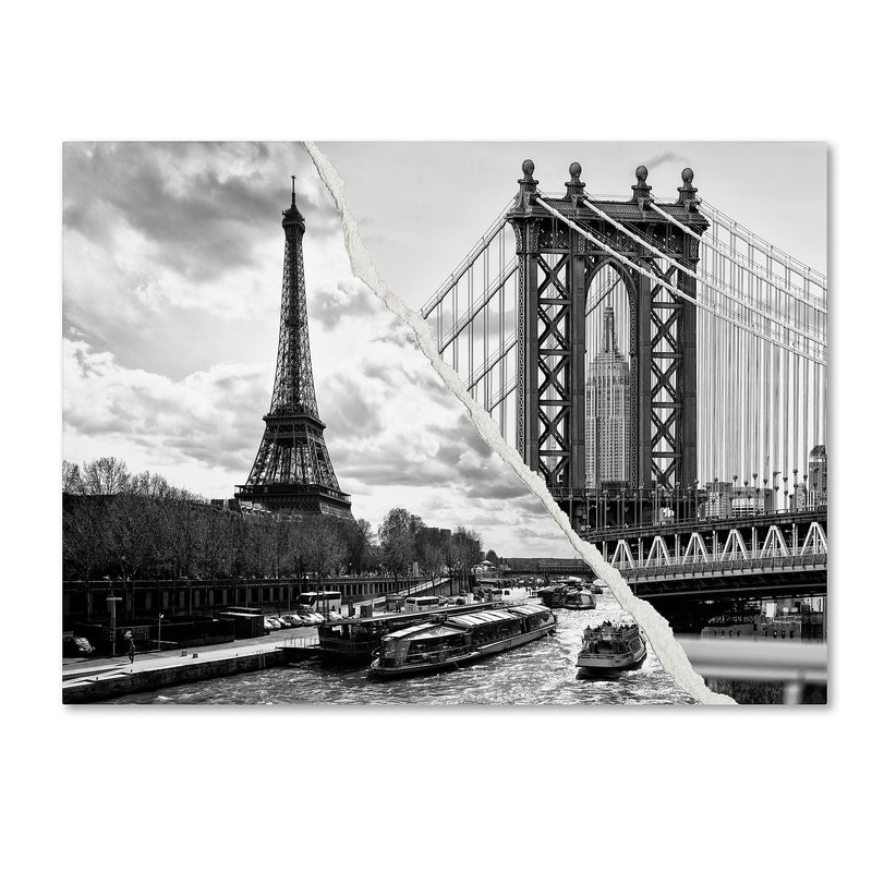 Trademark Fine Art ''Crossing the River'' by Philippe Hugonnard 18" x 24" Canvas Art (PH0115-C1824GG)