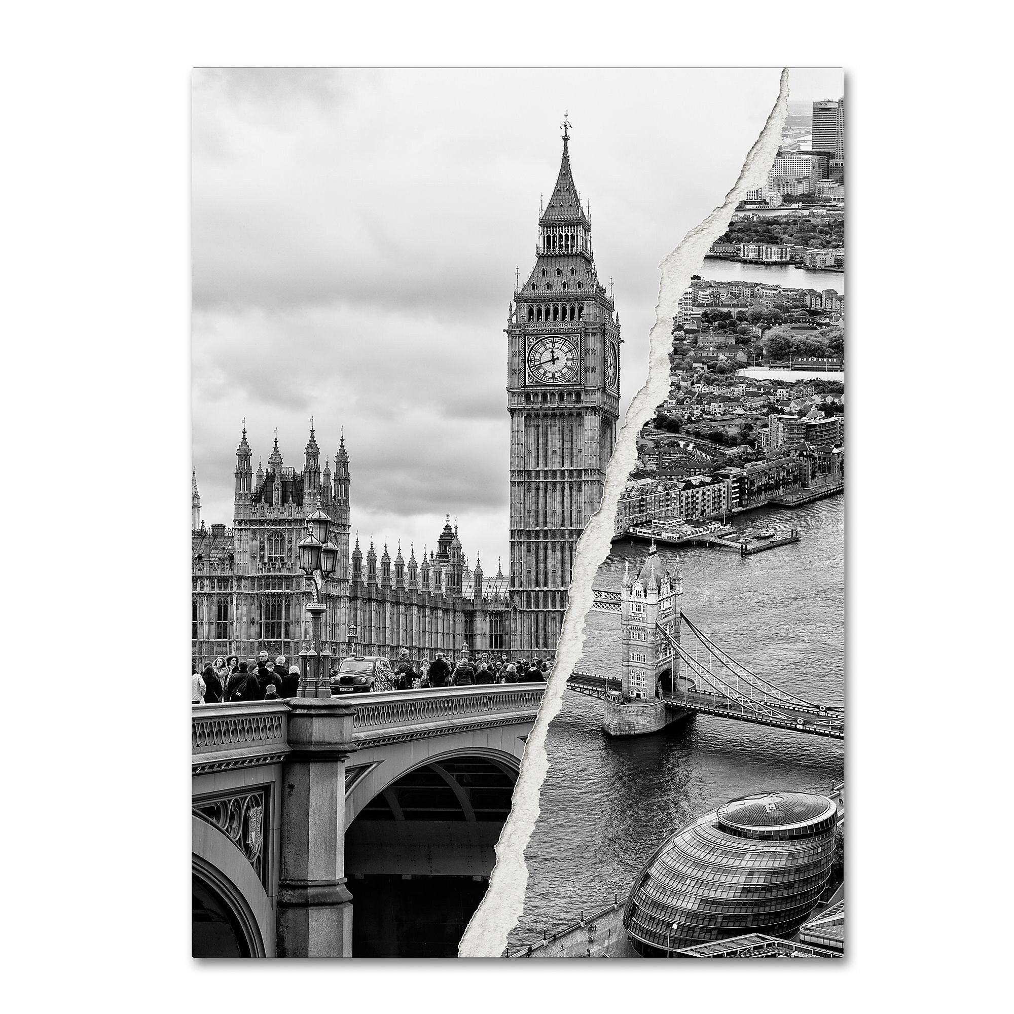 Trademark Fine Art ''City of London'' by Philippe Hugonnard 18" x 24" Canvas Art (PH0124-C1824GG)