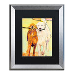 Trademark Fine Art ''Stick With Me 1'' by Pat Saunders 16" x 20" Black Matted Silver Frame (PS016-S1620BMF)