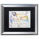 Trademark Fine Art ''Sleeping Beauty'' by Pat Saunders 16" x 20" Black Matted Silver Frame (PS076-S1620BMF)