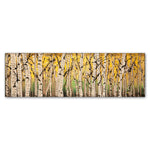 Trademark Fine Art ''PanorAspens Fall Begins'' by Roderick Stevens 6" x 19" Canvas Art (RS1018-C619GG)