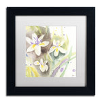 Trademark Fine Art ''Sunflower Blossom Bouquet'' by Sheila Golden 11" x 11" White Matted Black Frame (SG5734-B1111MF)