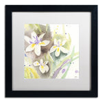 Trademark Fine Art ''Sunflower Blossom Bouquet'' by Sheila Golden 16" x 16" White Matted Black Frame (SG5734-B1616MF)