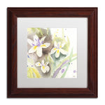 Trademark Fine Art ''Sunflower Blossom Bouquet'' by Sheila Golden 11" x 11" White Matted Wood Frame (SG5734-W1111MF)