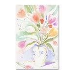 Trademark Fine Art ''The Vase of Tulips'' by Sheila Golden 12" x 19" Canvas Art (SG5739-C1219GG)