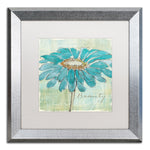Trademark Fine Art ''Spa Daisies I'' by Chris Paschke 16" x 16" White Matted Silver Frame (WAP0055-S1616MF)