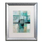 Trademark Fine Art ''Island Hues Crop I'' by Silvia Vassileva 16" x 20" White Matted Silver Frame (WAP0130-S1620MF)