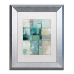 Trademark Fine Art ''Island Hues Crop II'' by Silvia Vassileva 11" x 14" White Matted Silver Frame (WAP0131-S1114MF)