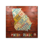 Trademark Fine Art ''Georgia Map'' by Design Turnpike 35" x 35" Canvas Art (ALI1243-C3535GG)