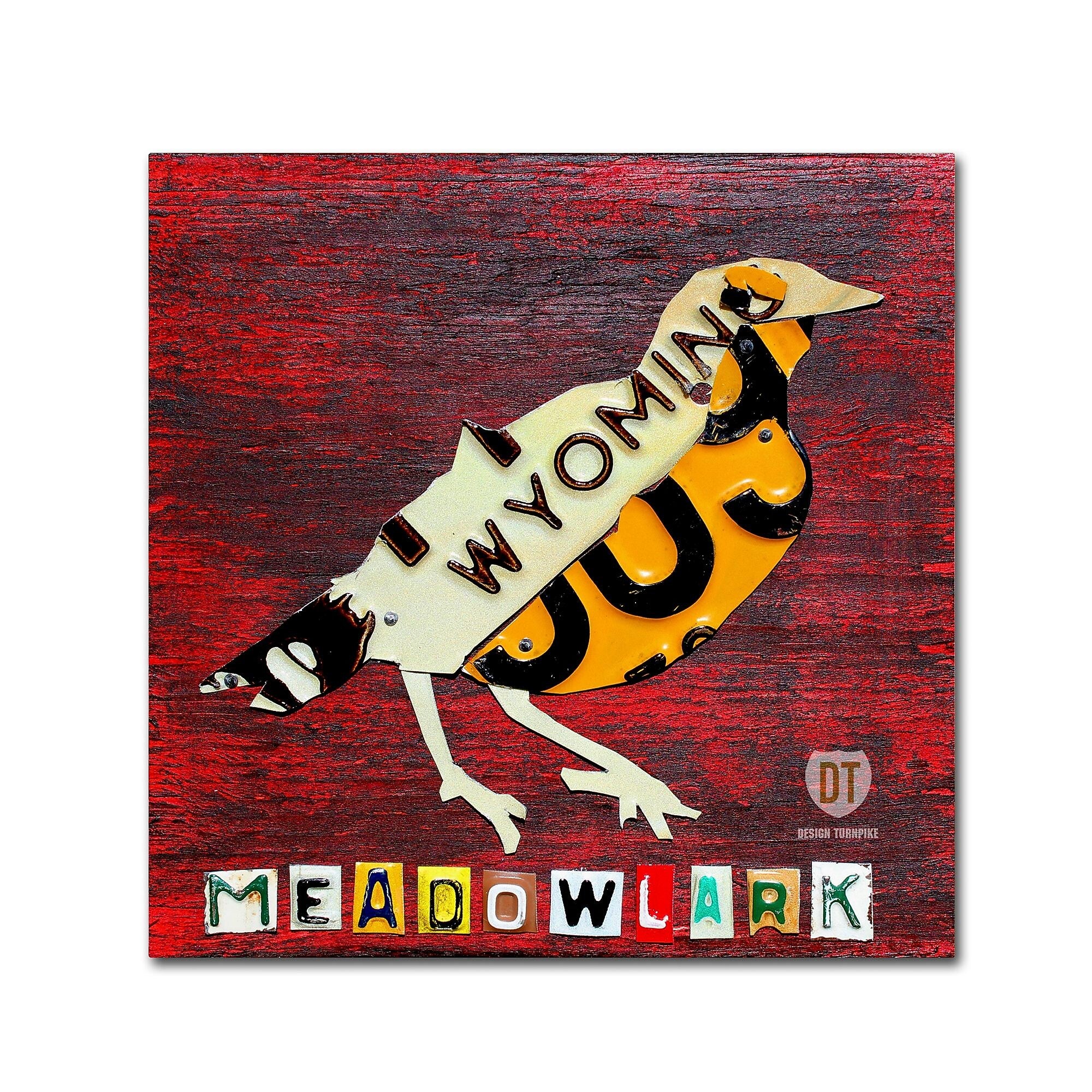 Trademark Fine Art ''Wyoming Meadowlark'' by Design Turnpike 18" x 18" Canvas Art (ALI1254-C1818GG)