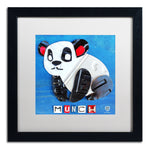 Trademark Fine Art ''Munch the Panda'' by Design Turnpike 16" x 16" White Matted Black Frame (ALI1262-B1616MF)