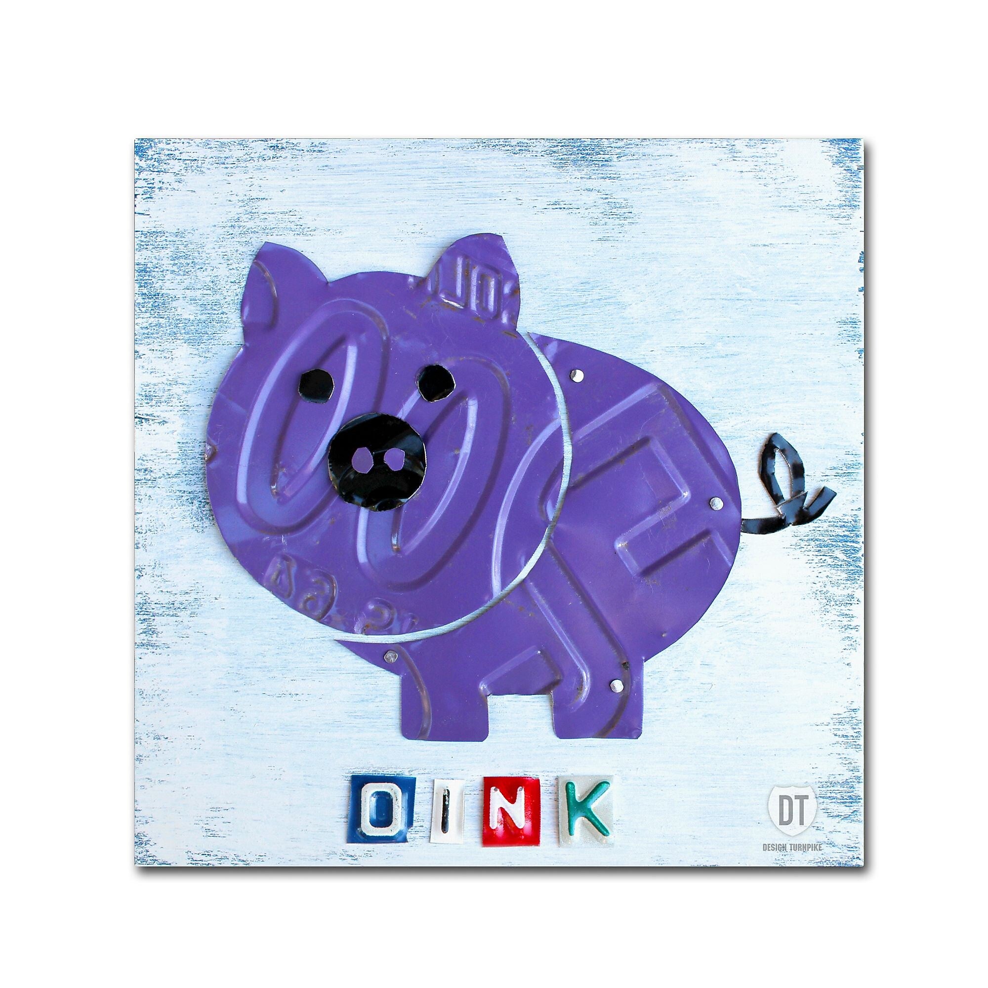 Trademark Fine Art ''Oink the Pig'' by Design Turnpike 24" x 24" Canvas Art (ALI1263-C2424GG)
