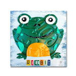 Trademark Fine Art ''Ribbit the Frog'' by Design Turnpike 14" x 14" Canvas Art (ALI1265-C1414GG)