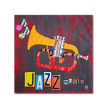 Trademark Fine Art ''Jazz Trumpet'' by Design Turnpike 24" x 24" Canvas Art (ALI1269-C2424GG)