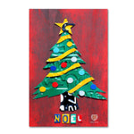 Trademark Fine Art ''Noel Christmas Tree'' by Design Turnpike 22" x 32" Canvas Art (ALI1274-C2232GG)