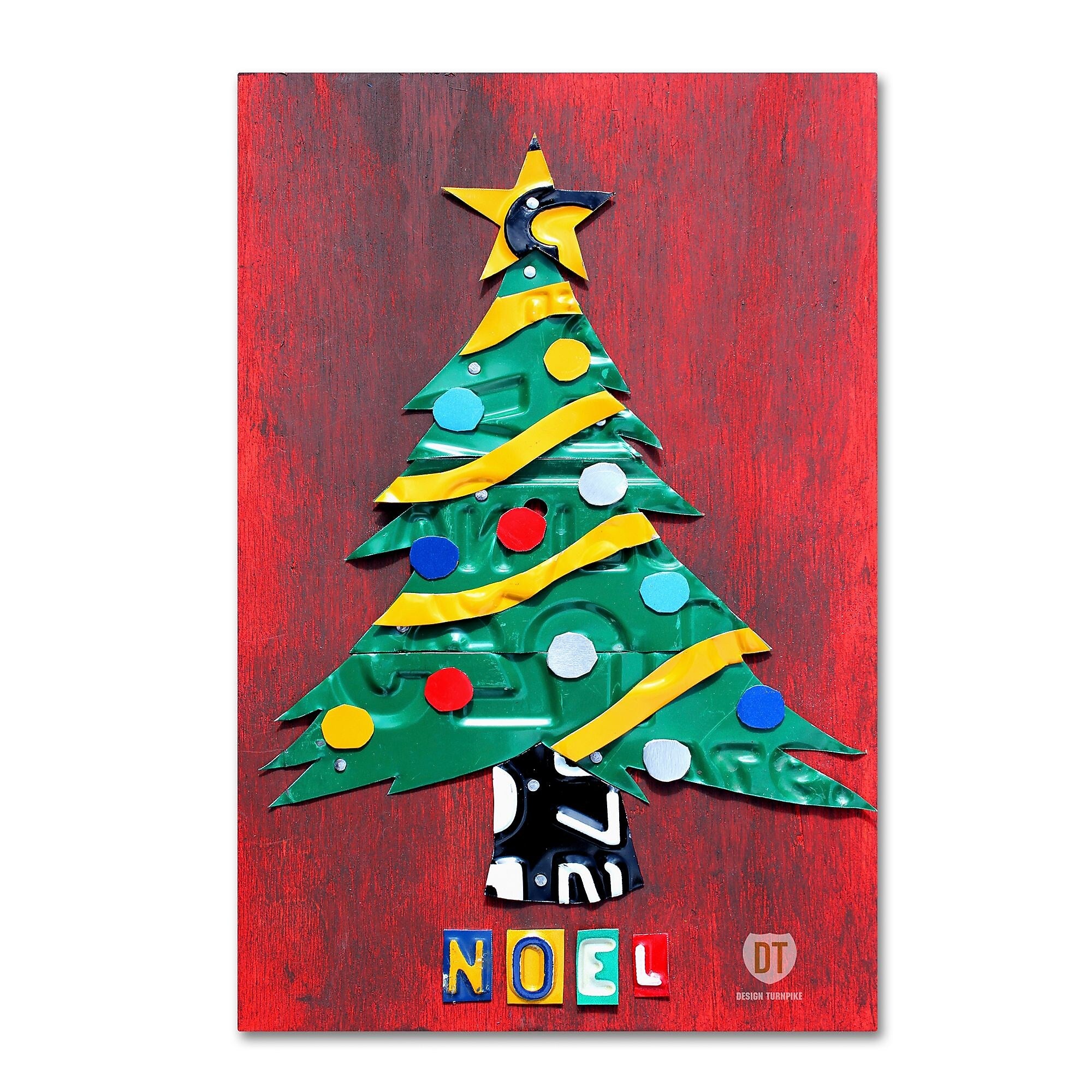 Trademark Fine Art ''Noel Christmas Tree'' by Design Turnpike 22" x 32" Canvas Art (ALI1274-C2232GG)