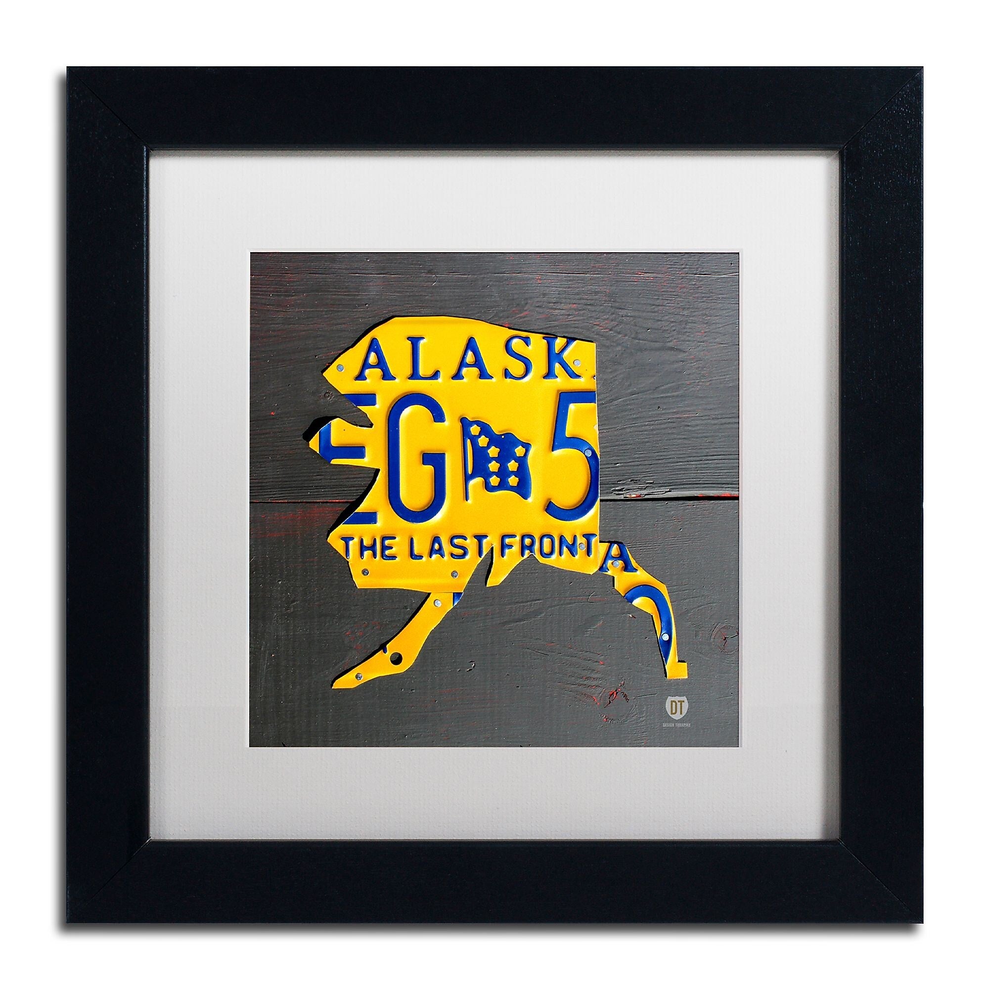 Trademark Fine Art ''Alaska'' by Design Turnpike 11" x 11" White Matted Black Frame (ALI1275-B1111MF)