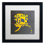 Trademark Fine Art ''Alaska'' by Design Turnpike 16" x 16" White Matted Black Frame (ALI1275-B1616MF)