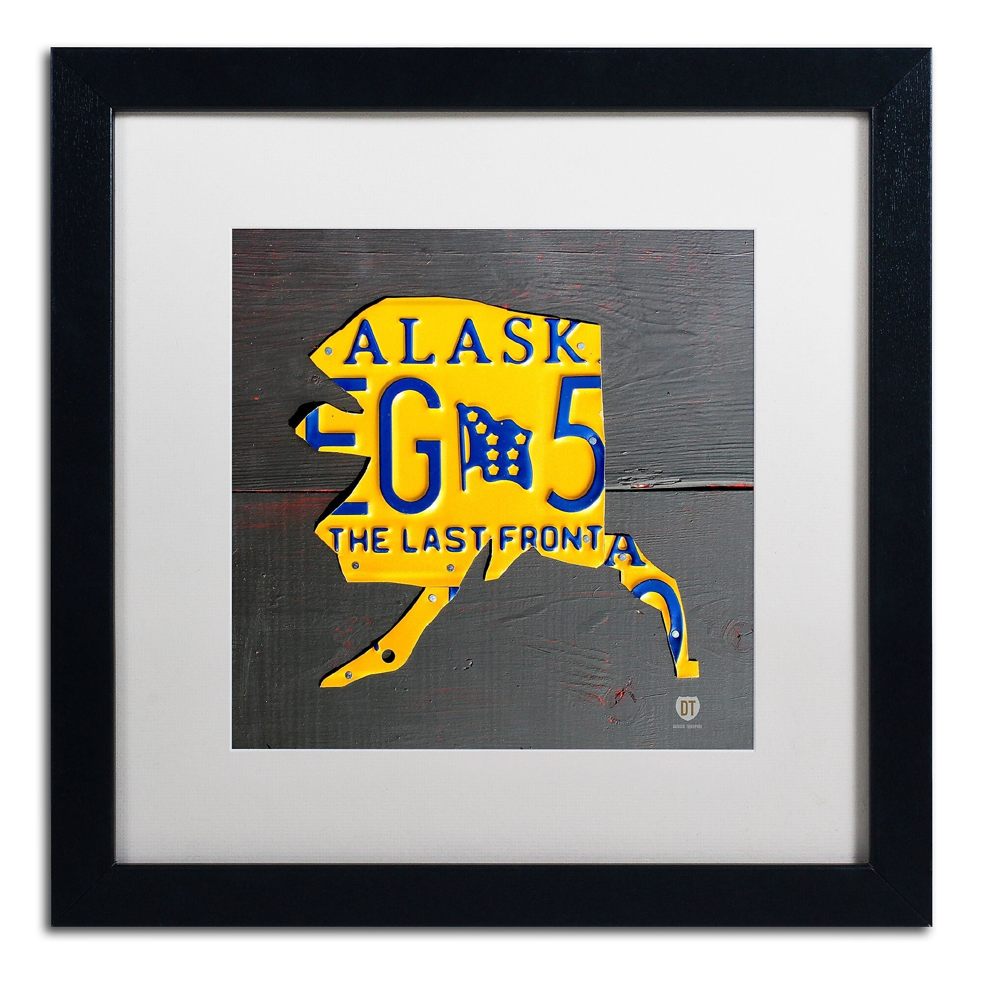 Trademark Fine Art ''Alaska'' by Design Turnpike 16" x 16" White Matted Black Frame (ALI1275-B1616MF)